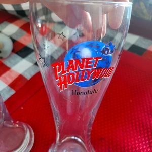 Set of Planet Hollywood Honolulu glasses